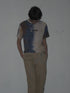CIRCLE CUT-OUT PANTS -RUSTED BEIGE-