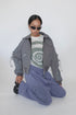 CODE MAZE ECO FABRIC BOMBER JACKET -GRAY (BAMBOO CHARCOAL)-
