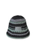 SUMMER MULTI BORDER HAT -BLACK MIX-