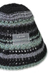 SUMMER MULTI BORDER HAT -BLACK MIX-