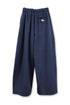 【PRE-ORDER】WOOL BALOON TUCK TROUSERS -NAVY-