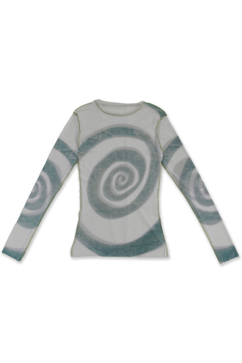 SECOND SKIN TOPS "Spiral Gecko" -GRAY-