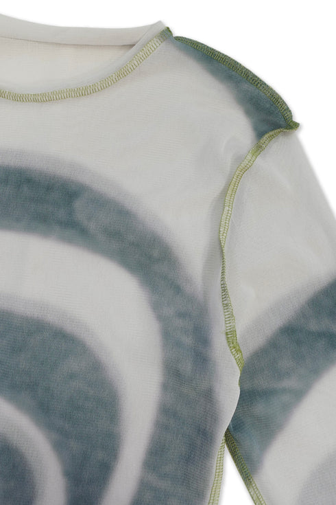 SECOND SKIN TOPS "Spiral Gecko" -GRAY-