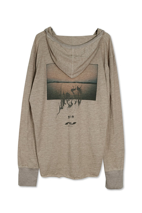 ECO FABRIC HOODIE -BROWN-