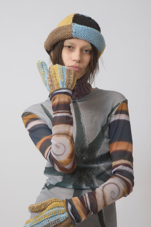 【PRE-ORDER】Allergy × Cycle MELANGE MITON -BLUE MIX-