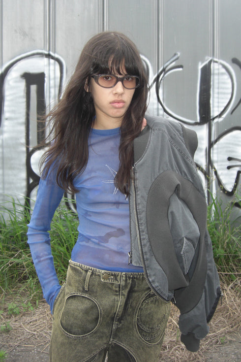 Mayte × Cycle SECOND SKIN TOPS "sky"