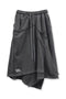 【PRE-ORDER】WASHED CUT-OFF SWEAT SKIRT -CHARCOAL-