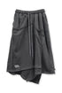 【PRE-ORDER】WASHED CUT-OFF SWEAT SKIRT -CHARCOAL-