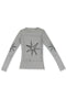 Mayte × Cycle ECHO STAR SECOND SKIN TOPS -GRAY-