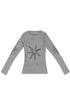 Mayte × Cycle ECHO STAR SECOND SKIN TOPS -GRAY-
