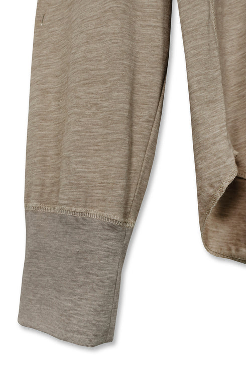 ECO FABRIC HOODIE -BROWN-