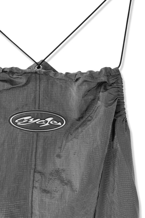 【RESTOCK】TECH REFLECTER LOGO MINI DRESS -CHARCOAL-