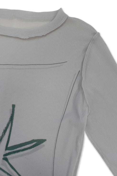 Mayte × Cycle ECHO STAR SECOND SKIN TOPS -GRAY-