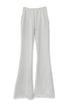 PIN TUCK CUT-OFF FLARE PANTS -WHITE- *Last1
