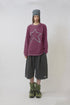 FEUERGOD × Cycle STAR LONG SLEEVE TEE -DARK RED-
