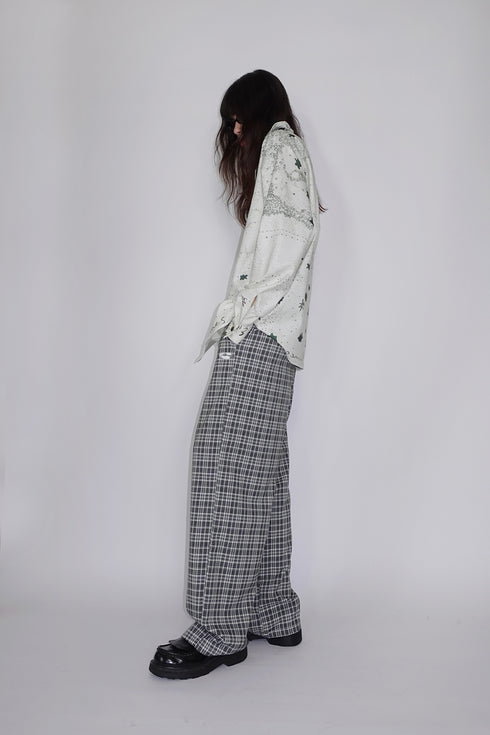 Mayte × Cycle DRAWING SHIRT "starsstarsstars" -IVORY- *Last1