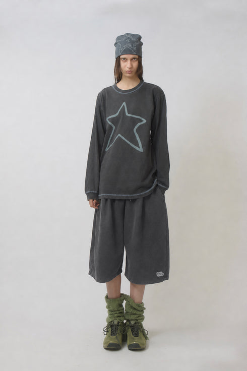 FEUERGOD × Cycle STAR HALF PANTS -CHARCOAL-