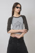 FEUERGOD × Cycle STAR RAGLAN TEE -CHARCOAL×ASH BLUE-