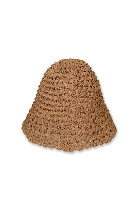 SUMMER STRAW HAT -SAND ORANGE-