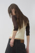FEUERGOD × Cycle STAR RAGLAN TEE -LIGHT YELLOW × BROWN-