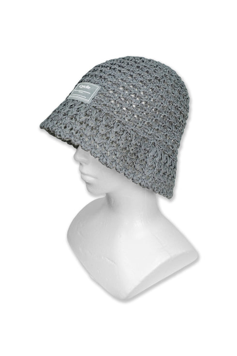 SUMMER STRAW HAT -GRAYISH BLUE-