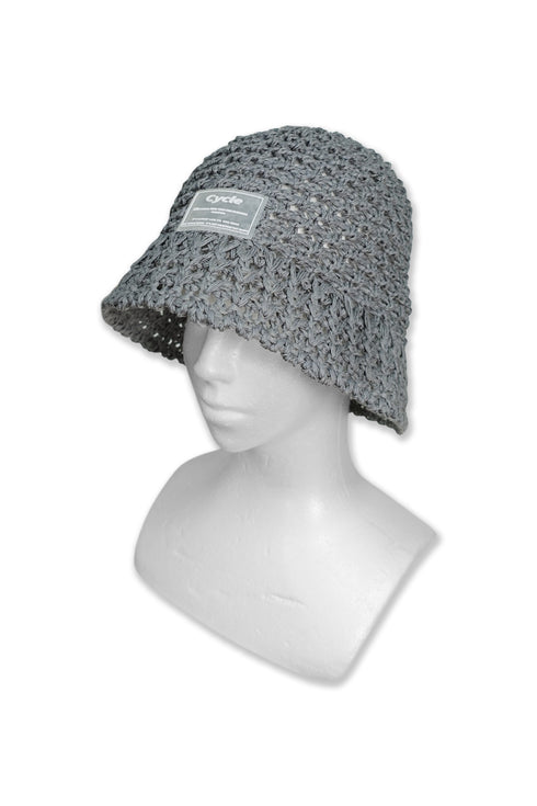 SUMMER STRAW HAT -GRAYISH BLUE-