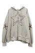【PRE-ORDER】FEUERGOD × Cycle STAR ZIP-UP HOODIE -BEIGE-