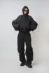 【PRE-ORDER】METAMORPHOSIS ECO FABRIC BOMBER JACKET -BLACK (BAMBOO CHARCOAL)-
