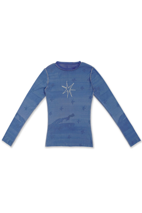 Mayte × Cycle SECOND SKIN TOPS "sky"