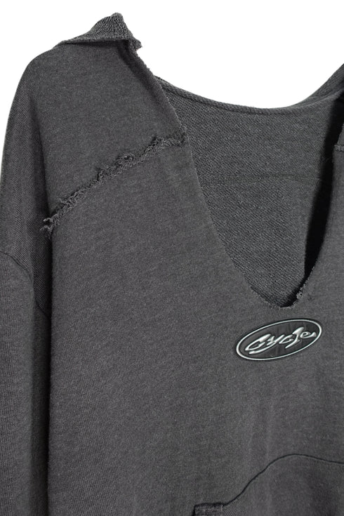 【RESTOCK】REFLECTOR LOGO HOODIE -CHARCOAL- *Last1