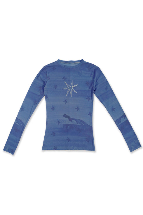 Mayte × Cycle SECOND SKIN TOPS "sky"