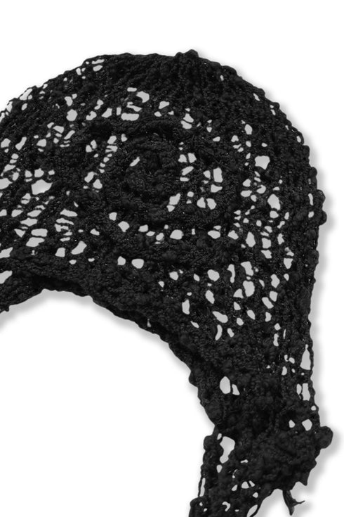 Merbeau × Cycle HANDMADE SPIRAL SUMMER BONNET -BLACK-