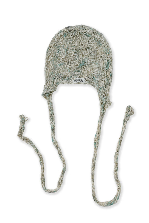 Merbeau × Cycle HANDMADE SPIRAL SUMMER BONNET -SAND×GREEN-