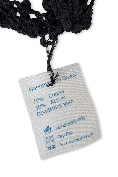 Merbeau × Cycle HANDMADE SPIRAL SUMMER BONNET -BLACK-