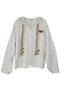 【RESTOCK】BOHO BEADED SUMMER MESH ZIP-UP HOODIE -IVORY- *Last1