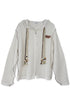 【RESTOCK】BOHO BEADED SUMMER MESH ZIP-UP HOODIE -IVORY- *Last1