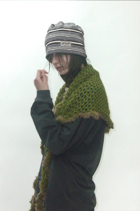 【PRE-ORDER】MULTI BORDER KNIT BEANIE