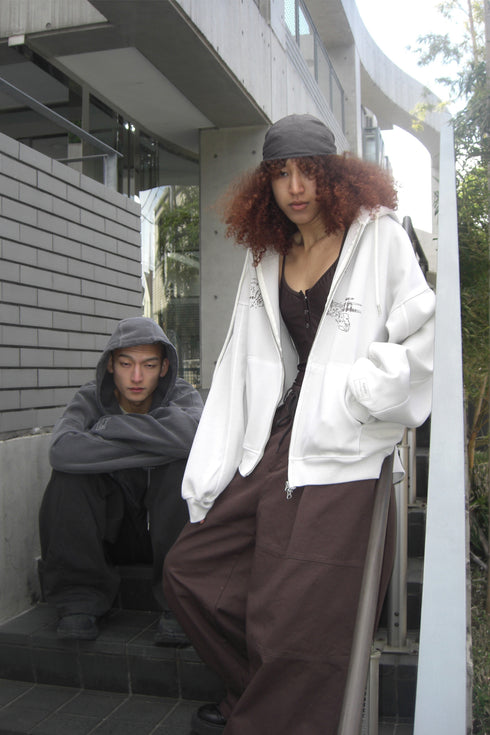 LOGO CRINKLED DU-RAG -GRAY- *Last1