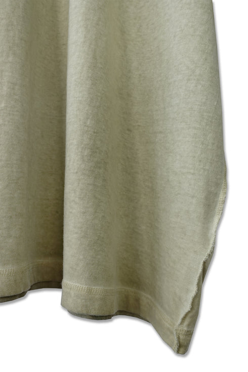 WASHED BIG TEE -YELLOW KHAKI- *Last1