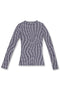 【PRE-ORDER】WAVY CHECK SECOND SKIN TOPS -PURPLE MIX-