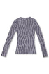 【PRE-ORDER】WAVY CHECK SECOND SKIN TOPS -PURPLE MIX-