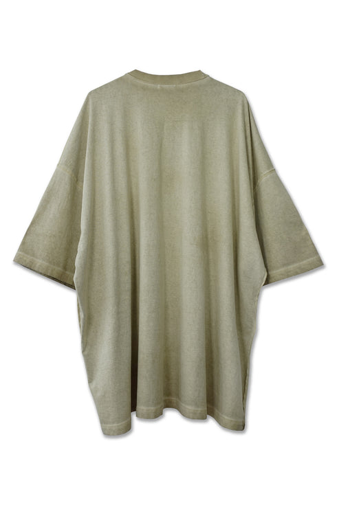 WASHED BIG TEE -YELLOW KHAKI- *Last1