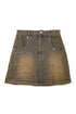 【RESTOCK】CIRCLE CUT-OUT MINI SKIRT -RUSTED BROWN- *Last1