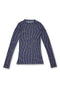 【PRE-ORDER】WAVY CHECK SECOND SKIN TOPS -GREEN MIX-