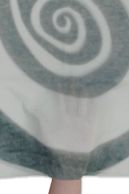 SECOND SKIN TOPS "Spiral Gecko" -GRAY-