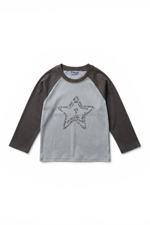【PRE-ORDER】FEUERGOD × Cycle STAR RAGLAN TEE -CHARCOAL ASH BLUE-