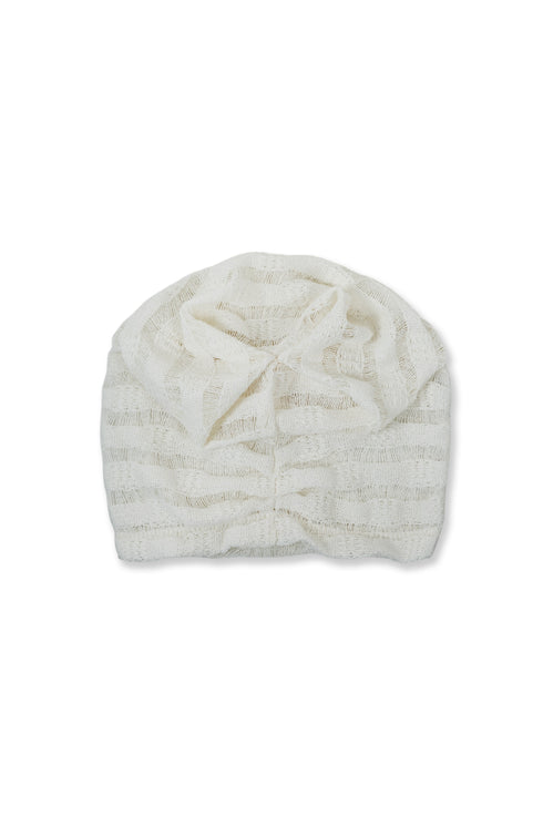 【RESTOCK】SHEER KNITTED BEANIE -IVORY-