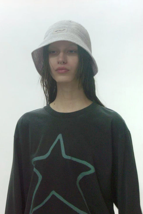 BELL BUCKET HAT -GRAY-