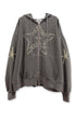 【PRE-ORDER】FEUERGOD × Cycle STAR ZIP-UP HOODIE -BROWN-