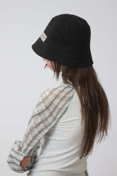 BELL BUCKET HAT -BLACK-